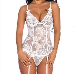 Floral Lace Sheer Lingerie